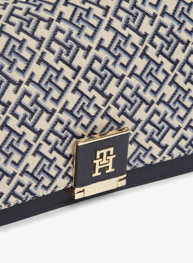 TOMMY HILFIGER  Monogram Jacquard Crossbody Bag for Women | Best Price UAE